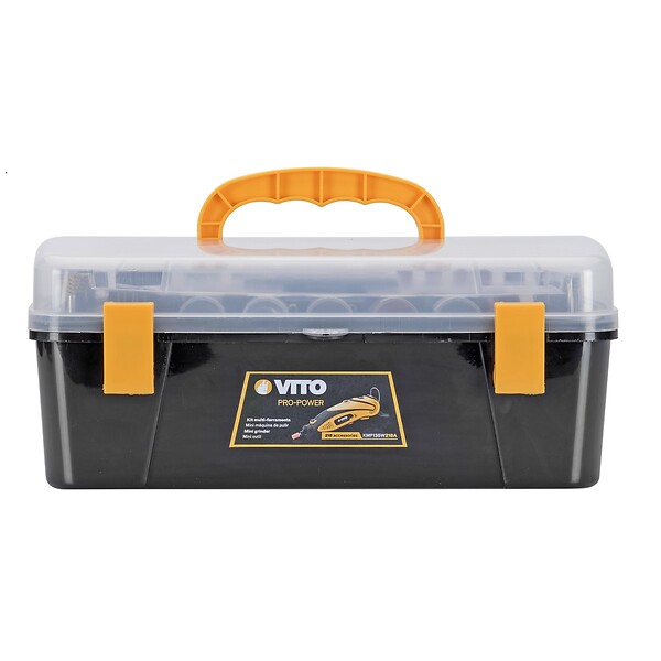 VITO - Outil Micro Précision 218 accessoires + Rallonge Souple 135W Polyvalent 6 vitesses de travail VITO - large