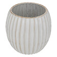 ATMOSPHERA - Pot en Céramique émaillée Beige D 19 x H 18 cm - vignette
