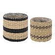 ATMOSPHERA - Lot de 2 Cache-pots en fibre naturelle D 16 et D 14 cm - vignette