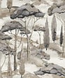 GRANDECO - Papier peint intissé Arcadia Canopy - Beige - L.1005xl.53cm - vignette
