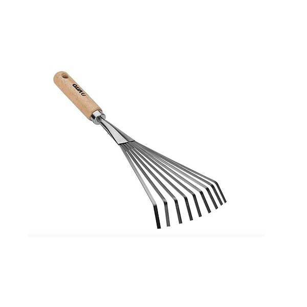 VITO - Kit 5 outils de jardin Manche bois Inox et Fer forgés à la main Haute qualité VITO - large
