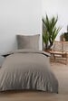 STOF - Drap housse 90x190cm coton Eden - Lin - H.30cm - vignette