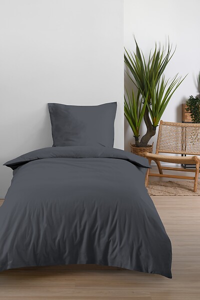 STOF - Drap housse 90x190+30 cm ardoise - large