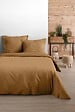 STOF - Drap housse coton Eden 160x200cm - Curry - vignette