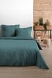 STOF - Drap housse 100% coton Eden - Eucalyptus - 140x190cm - vignette