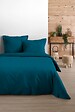 STOF - Drap housse coton 160x200+30cm - Pétrole - vignette