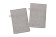 STOF - Lot de 2 gants de toilette éponge taupe 15x21cm - vignette