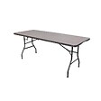 WERKAPRO - Table pliante  aspect bois  180x74x74cm - vignette