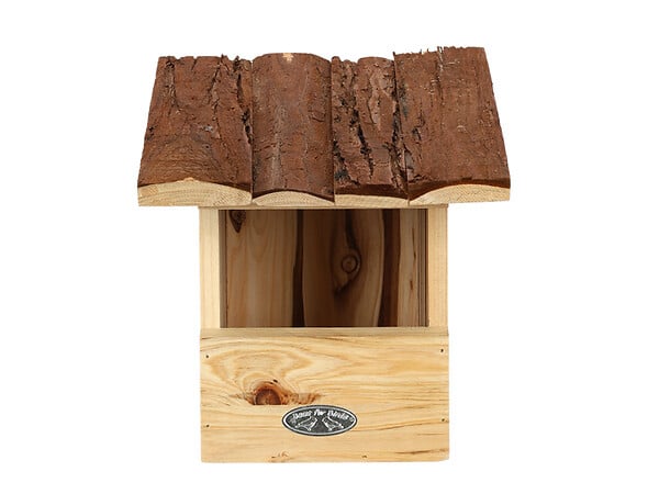 Esschert design - Nichoir pour oiseaux rouge-gorge avec toit écorce - Esschert Design - large