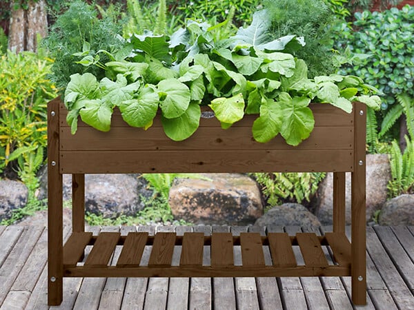 Esschert design - Carré potager en bois marron L - Esschert Design - large
