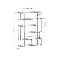 CONCEPT USINE - Meuble à étagères bois et anthracite KIRJA - vignette