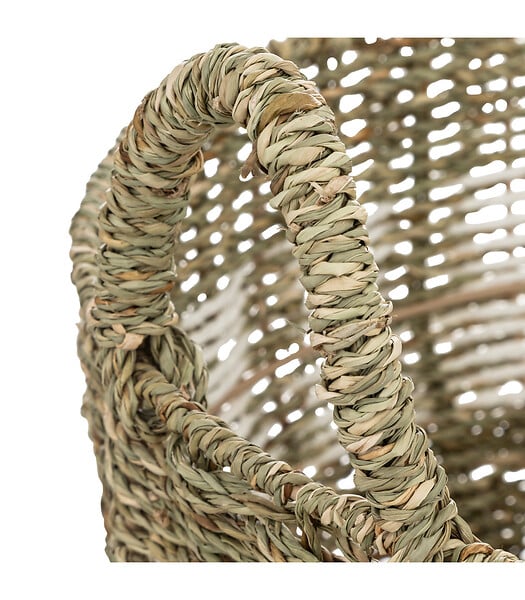 ATMOSPHERA - Lot de 2 Grands Paniers de rangement Bicolore D 50 et D 40 cm - large