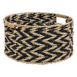 ATMOSPHERA - Lot de 3 Paniers de rangement Beige et Noir D 38 D 30 et D 24 cm - vignette