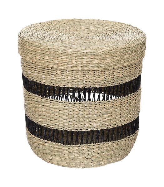 ATMOSPHERA - Lot de 2 Paniers de rangement avec couvercle D 38 et D 33 cm - large