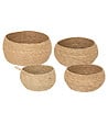 ATMOSPHERA - Lot de 4 Paniers de rangement Beige D 50 D 40 D 30 et D 22 cm - vignette
