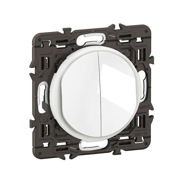 LEGRAND - Double va-et-vient blanc - Céliane - 10AX - large