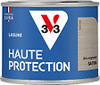 V33 BOIS - Lasure Haute Protection 8 ans satin gris argente 125 ML - vignette