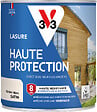 V33 BOIS - Lasure Haute Protection 8 ans satin cèdre blanc 0,75 L - vignette