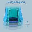 OUTSUNNY - Balançoire nid d'oiseau ronde balançoire panier Ø 1,1 x 1,5H m - tente amovible incluse - accessoires inclus bleu - vignette