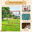 OUTSUNNY - Filet d'escalade enfant PE filet à grimper 3-6 ans 1,5L x 2H m crochets acier galvanisé - vignette