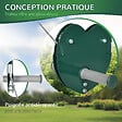 OUTSUNNY - Kit complet tyrolienne 25 m - câble épais, poulie, poignées antidérapantes, assise PE - accessoires inclus - vignette