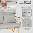 OUTSUNNY - Salon de jardin 4 places 4 pièces style colonial coussins gris inclus résine tressée aspect rotin - vignette
