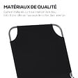 OUTSUNNY - Bain de soleil transat pliable dossier réglable multipositions métal et polyester noir - vignette