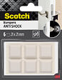 SCOTCH - Dome amortisseur adhésif SCOTCH translucide 21x21mm x6 - vignette