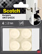 SCOTCH - Dome amortisseur adhésif SCOTCH blanc  diam 22mm x4 - vignette