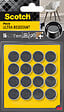 SCOTCH - Patin feutre bi-mat adhésif arrondi SCOTCH gris/blanc diam 17mm x16 - vignette