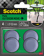 SCOTCH - Patin chaussant glissant SCOTCH noir diam 27 - 32 mm x4 - vignette