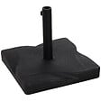 OUTSUNNY - Pied de parasol base de lestage parasol carré dim. 41,5L x 41,5I x 35H cm poids net 20 Kg ciment HDPE noir - vignette