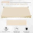OUTSUNNY - Store banne manuel rétractable 3L x 1,5l m inclinaison et hauteur réglable installation rapide métal alu polyester anti-UV beige - vignette