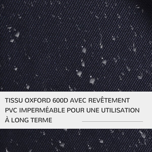 PAWHUT - Poussette buggy pour chiens 75L x 46l x 94H cm pliable imperméable tissu 600D Oxford 4 roues noir - large
