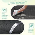 PAWHUT - Lit pour chien chat XXL grand confort sur pied dim. 130L x 90l x 20H cm métal époxy textilène micro-perforé noir - vignette