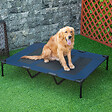 PAWHUT - Lit sur pieds XXL pour chien chat lit de camp animal lit surélevé Oxford textilène micro-perforé dim. 122L x 92l x 23H cm bleu - vignette