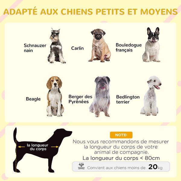 PAWHUT - Niche chien style cottage - 2 fenêtres, porte, toit ouvrant bitumé - bois sapin gris - large