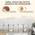PAWHUT - Enclos parc modulable petits animaux - 20 panneaux - dim. 175L x 70l x 45H cm - acier noir PP blanc - vignette