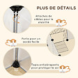 PAWHUT - Enclos parc modulable petits animaux - 20 panneaux - dim. 175L x 70l x 45H cm - acier noir PP blanc - vignette