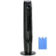 HOMCOM - HOMCOM Ventilateur colonne tour rafraichisseur d'air 2 en 1 oscillant 60 W ultra silencieux télécommande incluse minuterie 4 modes 3 vitesses Ø 31 x 107 cm noir - vignette