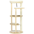PAWHUT - Arbre à chat style nordique griffoir sisal naturel 4 plateformes coussins panier d'observation amovible bois pin panneaux bois clair - vignette