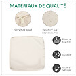 OUTSUNNY - Lot de 14 housses de rechange coussins salon de jardin - 6 housses coussin d'assise, 8 housses coussin dossier - housses zippées polyester déperlant beige - vignette