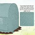 OUTSUNNY - Serre de jardin tunnel 5 m² 2,45L x 2l x 1,98H m acier renforcé Ø 1,8 cm + PE haute densité 140 g/m² fenêtres porte déroulante vert - vignette