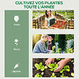 OUTSUNNY - Serre de jardin balcon sur roulettes 4 étagères dim. 0,69L x 0,5l x 1,65H m acier thermolaqué bâche PVC porte zippée transparente - vignette