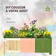 OUTSUNNY - Jardinière sur pied pliable bac à fleurs dim. 70L x 30l x 25H cm corps aspect lattes bois sapin pré-huilé - vignette