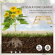 OUTSUNNY - Lot de 5 jardinières - ensemble de 5 carrés potagers - forme personnalisable - bois de sapin pré-huilé - vignette
