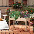 OUTSUNNY - Jardinière sur pieds potager dim. 122L x 56l x 76H cm inserts d'irrigation + feutre de drainage inclus bois massif sapin - vignette