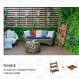 OUTSUNNY - Étagère à plantes forme pyramidale échelle pliante avec 3 étagères - dim. 80L x 37l x 93H cm - bois sapin traité carbonisation - vignette