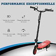 HOMCOM - Trottinette électrique 120 W pliable pour enfant 7-14 ans 12 Km/h max. autonomie 10 Km max. rouge - vignette