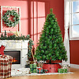 HOMCOM - Sapin de Noël artificiel 782 branches épines grand réalisme avec pommes de pin - hauteur 180 cm vert - vignette